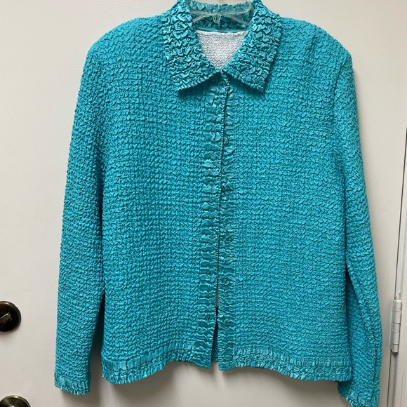 Vintage 2 piece ribbon knit sweater and shell - Picture 2 of 11